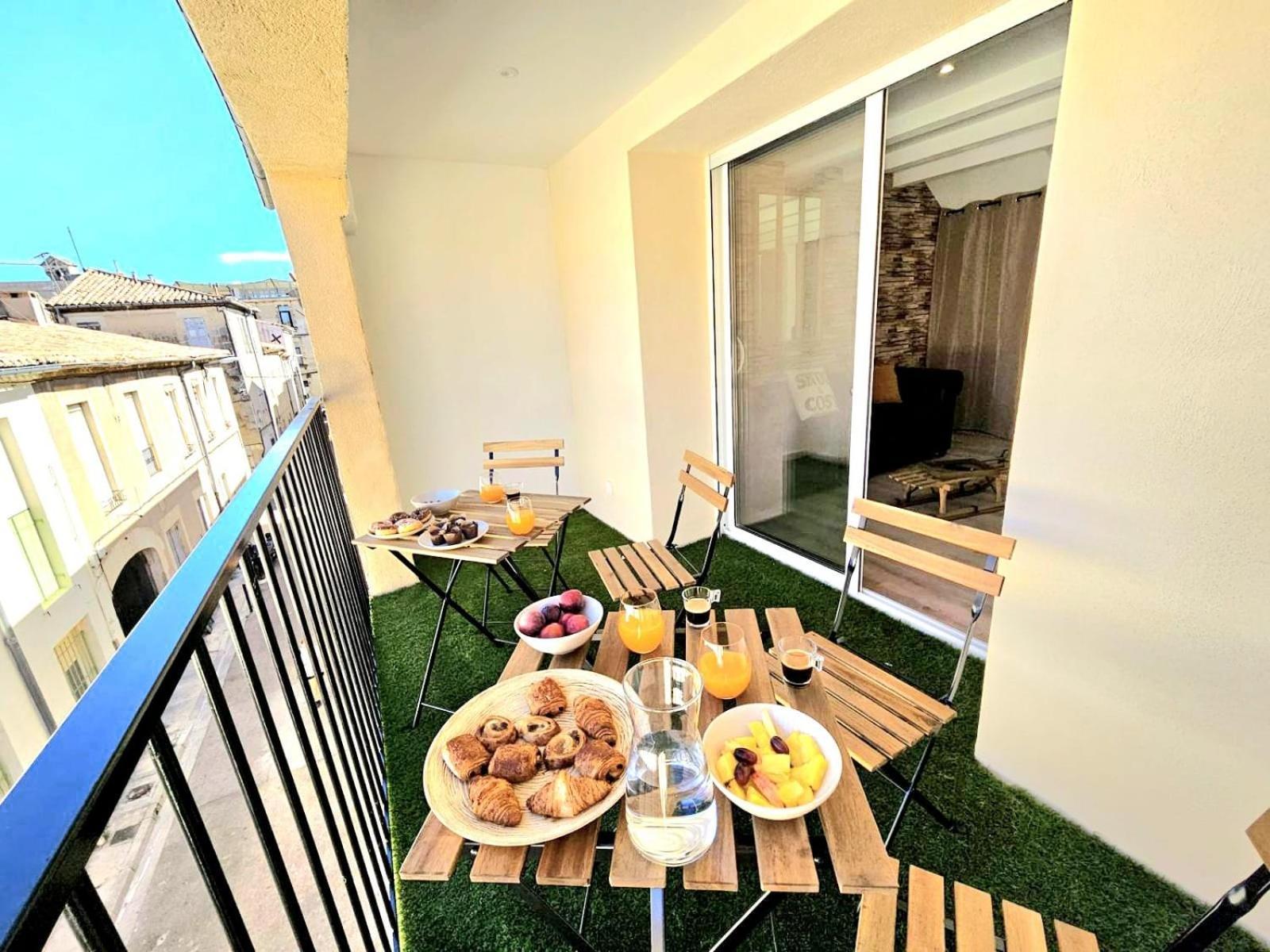 L'Escapade Forestiere - Coeur De Ville Avec Terrasse Nîmes Exteriör bild